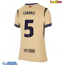 Barcelona Pau Cubarsi #5 Replica Away Shirt Ladies 2025-26 Short Sleeve